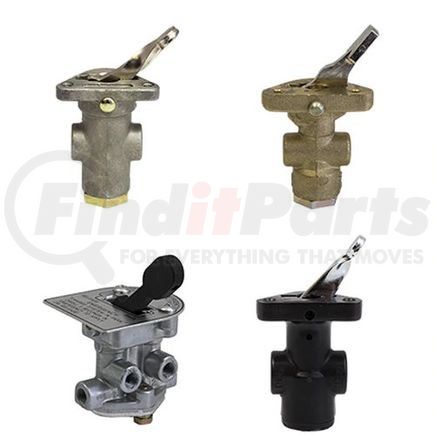 TV229635B by TECTRAN - Air Brake Flipper Valve - 2 Positions, Brass, Manually Controlled