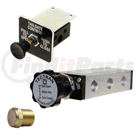 29-PP5 by TECTRAN - Air Brake Control Valve - 4-Way/2-Positions, 1/4 in. FPT Push Valve