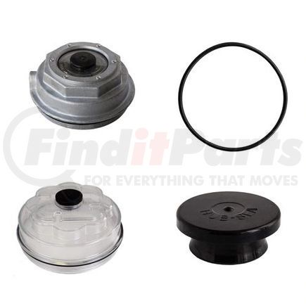 HC0-4075 by TECTRAN - Axle Hub Cap - Aluminum, without Ring and Side Plug, Propar Style