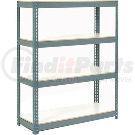 235412GY by GLOBAL INDUSTRIAL - Global Industrial&#153; Extra Heavy Duty Shelving 36Wx12Dx60H 4 Shelves 1500 lbs. Cap. Per Shelf GRY