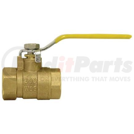 2005-16 by TECTRAN - Shut-Off Valve - Brass, 1 inches Pipe Thread, Female to Female Pipe