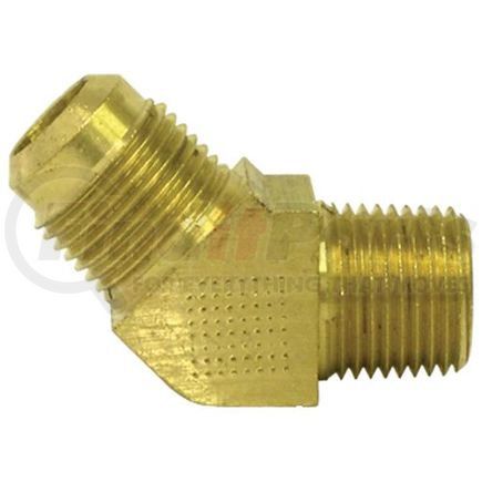 54-6C by TECTRAN - Flare Fitting - Brass, 3/8 in. Tube Size, 3/8 in. Pipe Thread, 45 deg. Elbow