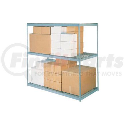 502495 by GLOBAL INDUSTRIAL - Global Industrial&#8482; High Capacity Wire Deck Shelf 96"W x 24"D - Gray