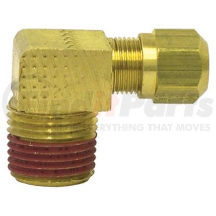 136910DR by TECTRAN - DOT 90-Deg Male Elbow Ferrule Fitting, 5/8" Tube Size, 1/2" Pipe Thread Size, Fix-it-Pack