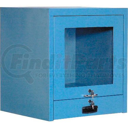 607294BL by GLOBAL INDUSTRIAL - Global Industrial&#8482; Counter Top CRT Security Computer Cabinet, Blue