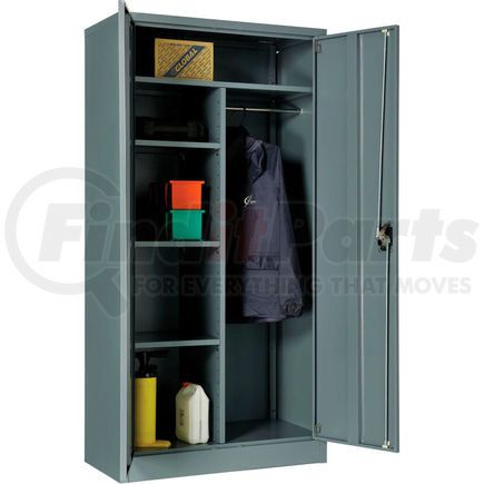 269879GY by GLOBAL INDUSTRIAL - Global Industrial&#8482; Combination Cabinet Assembled 36"W x 18"D x 72"H Gray