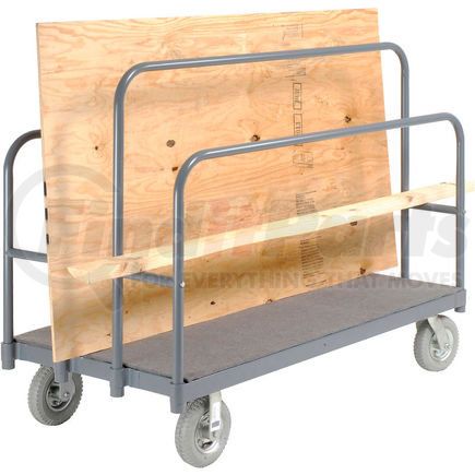 241445C by GLOBAL INDUSTRIAL - Global Industrial&#8482; Panel, Sheet & Lumber Truck with Carpeted Deck 1200 Lb. Capacity