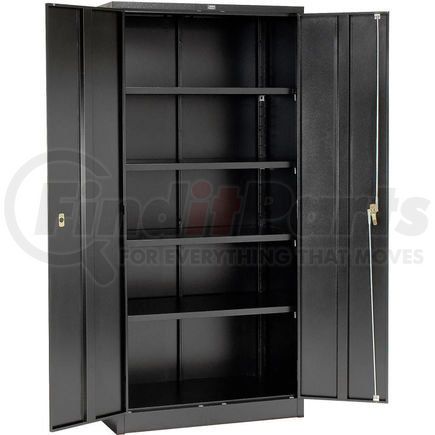 603355BK by GLOBAL INDUSTRIAL - Global Industrial&#153; Storage Cabinet, Turn Handle, 36"Wx18"Dx78"H, Black, Unassembled