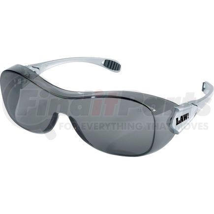 OG112AF by MCR SAFETY - MCR Safety&#174; Law&#174; OG112AFOTG - Over-the-glass frame, Gray Anti-Fog Lens, Silver Frame