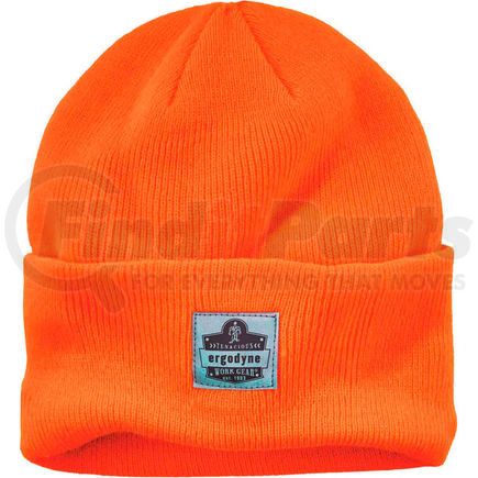 16807 by ERGODYNE - Ergodyne&#174; N-Ferno&#174; 6806 Rib Knit Beanie Hat, Cuffed, Orange