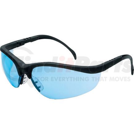 KD113 by MCR SAFETY - MCR Safety&#174; Klondike&#174; KD113 Safety Glasses KD1, MatteBlack Finish Frame, LightBlue Lens