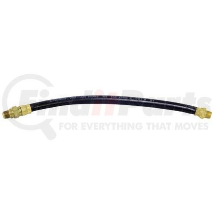 16118-66 by TECTRAN - Air Brake Hose Assembly - 18 in., 3/8 in. Hose I.D, 3/8 in. Fixed x 3/8 in. Swivel Ends