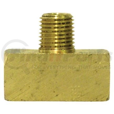 106-C by TECTRAN - Air Brake Air Line Thread Branch Tee - Brass, 3/8 in. Pipe Thread, Extruded
