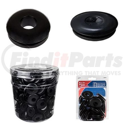 101113 by TECTRAN - Air Brake Gladhand Seal - Black, Rubber, Closed Type