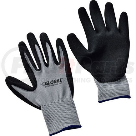 708345XL by GLOBAL INDUSTRIAL - Global Industrial&#8482; Ultra-Grip Foam Nitrile Coated Gloves, Gray/Black, X-Large, 1-Pair