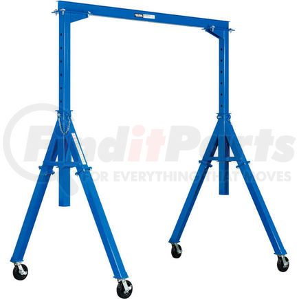 320874 by GLOBAL INDUSTRIAL - Global Industrial&#153; Adjustable Height Steel Gantry Crane, 9'10"W x 7'6"-12'H, 6000 Lb. Capacity