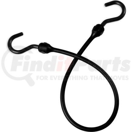 BBC12NBK by THE BETTER BUNGEE - The Better Bungee&#153; BBC12NBK 12" Bungee Cord with Over Molded Nylon Ends - Black