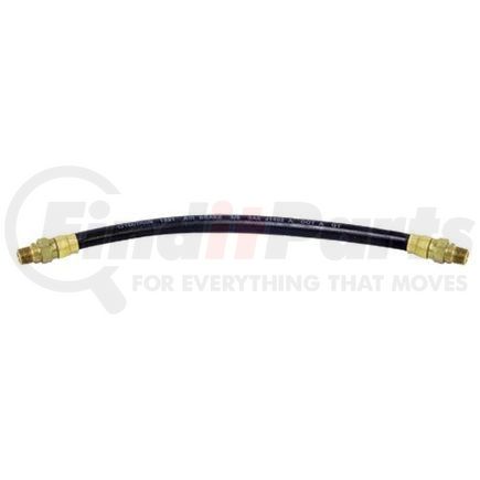 161SW5666 by TECTRAN - Air Brake Hose Assembly - 56 in., 3/8 in. Hose I.D, Dual 3/8 in. Swivel Ends