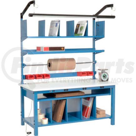244187B by GLOBAL INDUSTRIAL - Global Industrial&#153; Complete Electric Packing Workbench ESD Square Edge - 60 x 30