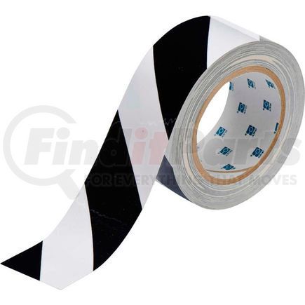 104319 by BRADY - Brady&#174; 104319 ToughStripe Floor Marking Tape, 2" W X 100'L, Black/White