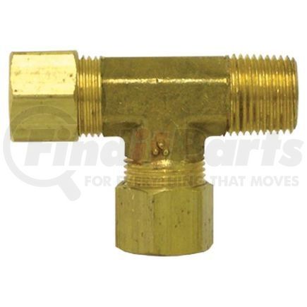 71-3A by TECTRAN - Compression Fitting - Brass, 3/16 in. Tube, 1/8 in. Thread, Male Run Tee