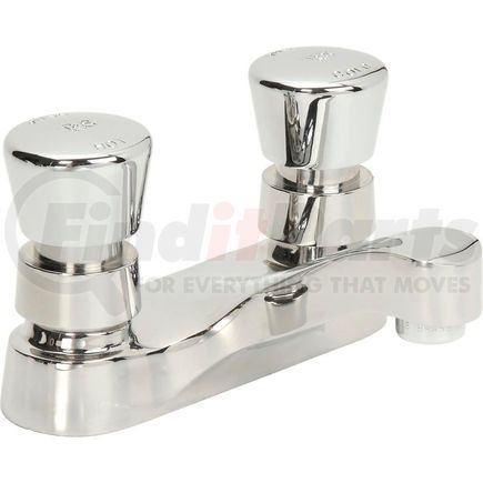 B-0831-02VR by T&S BRASS - T&S&#174; B-0831-02VR Lavatory Metering Faucet, Deck Mount, 4" Centerset, 0.5 GPM, Push Buttons