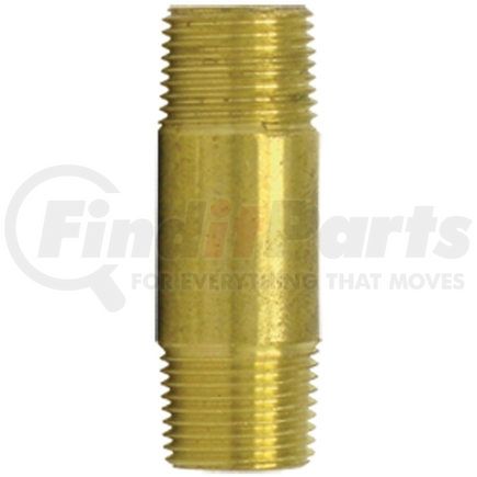 113E21/2 by TECTRAN - Air Brake Pipe Nipple - Brass, 3/4 in. Pipe Thread, 2-1/2 in. Long Nipple