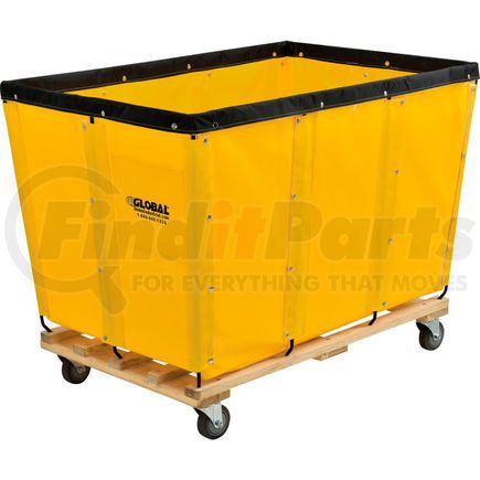 800360YL by GLOBAL INDUSTRIAL - Global Industrial&#8482; KD, 20 Bushel, Yellow Vinyl Basket Bulk Truck