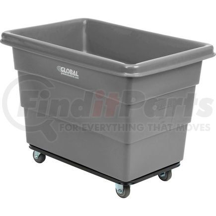 800312GY by GLOBAL INDUSTRIAL - Global Industrial&#8482; Plastic Bulk Box Truck, 8 Bushel, Steel Chassis Base Gray