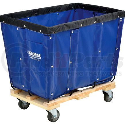 800354BL by GLOBAL INDUSTRIAL - Global Industrial&#8482; KD, 8 Bushel, Blue Vinyl Basket Bulk Truck