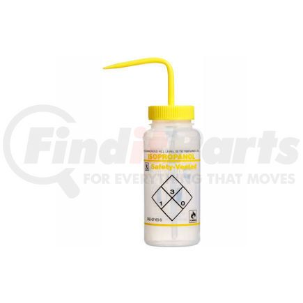 11642-0624 by BEL-ART PRODUCTS, INC. - Bel-Art LDPE Wash Bottles 116420624, 500ml, Isopropanol Label, Yellow Cap, Wide Mouth, 3/PK