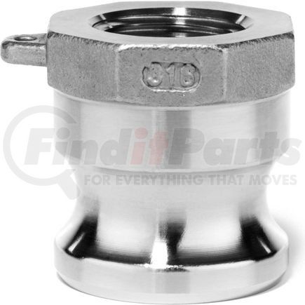 BULK-CGF-5 by USA SEALING - 1-1/2" 316 Stainless Steel Type A Adapter with Threaded NPT Female End