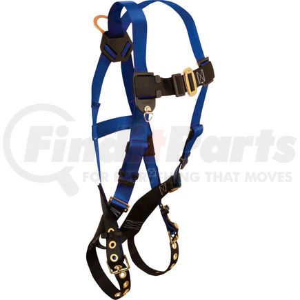 7016 by FALLTECH - FallTech&#174; 7016 Contractor 1-D Full Body Harness, 1 Back D-ring, Size UniFit