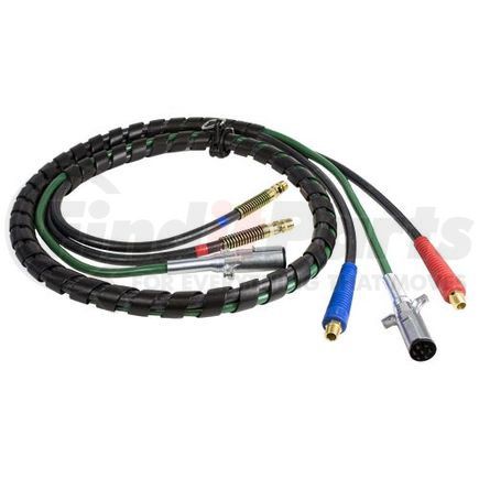 1691357S by TECTRAN - Air Brake Hose and Power Cable Assembly - 13.5 ft., Black Hose, Industry Grade