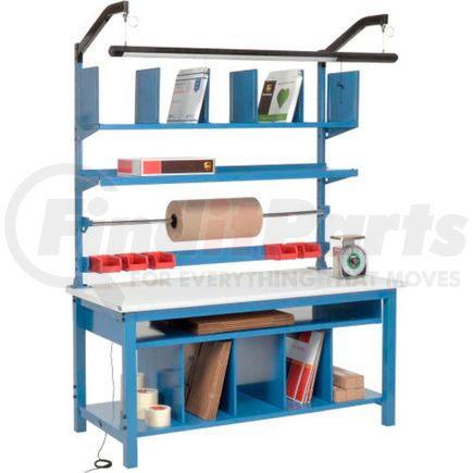 244189 by GLOBAL INDUSTRIAL - Global Industrial&#153; Complete Packing Workbench ESD Safety Edge - 60 x 30