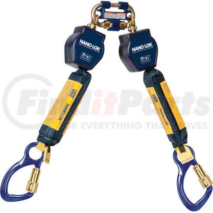 3101275 by DB INDUSTRIES - 3M&#153; DBI-SALA&#174; 3101275 Nano-Lok Twin Self Retracting Lifeline, 6'L, 420 Cap Lbs