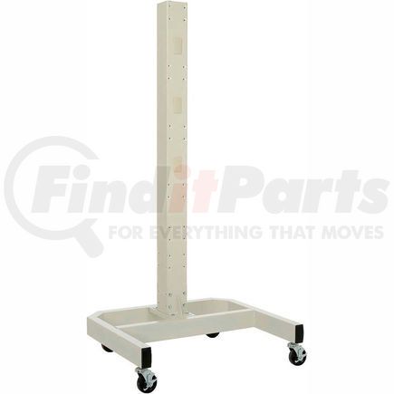 239200BG by GLOBAL INDUSTRIAL - Global Industrial&#8482; 78"H Mobile Post with Caster Base - Beige