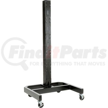 239200BKE by GLOBAL INDUSTRIAL - Global Industrial&#8482; 78"H Mobile Post with Caster Base & Power Outlets - Black