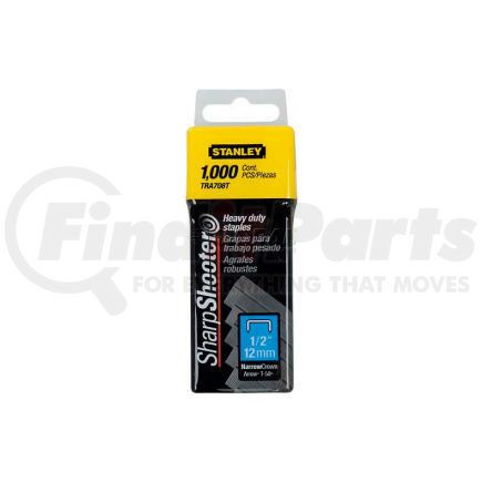 TRA708T by STANLEY - Stanley TRA708T Heavy-Duty Narrow Crown Staples 1/2", 1,000 Pack
