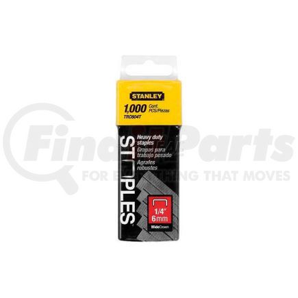 TRC604T by STANLEY - Stanley TRC604T Heavy-Duty Wide Crown Staples 1/4", 1,000 Pack