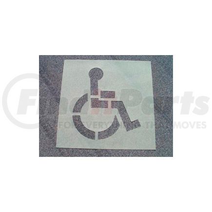 PMS50 by NATIONAL MARKER COMPANY - Stencil Handicapped Parking, Heavy Duty, PMS50