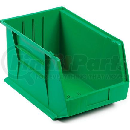 QUS255GN by QUANTUM STORAGE SYSTEMS - Plastic Stack & Hang Bin, 11"W x 16"D x 8"H, Green