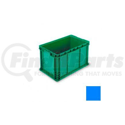 NXO2415-14-BL by LEWIS-BINS.COM - ORBIS Stakpak NXO2415-14 Modular Straight Wall Container, 24"L x 15"W x 14-1/2"H, Blue