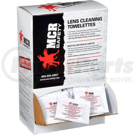 LCT by MCR SAFETY - MCR Safety LCT Lens Cleaning - Spec Saver Towelette, 100 Wipes/Box