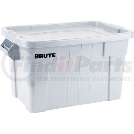 FG9S3100WHT by RUBBERMAID - Rubbermaid 20 Gallon Brute Tote with Lid FG9S3100WHT - 27-7/8 x 17-3/8 x 15-1/8 - White