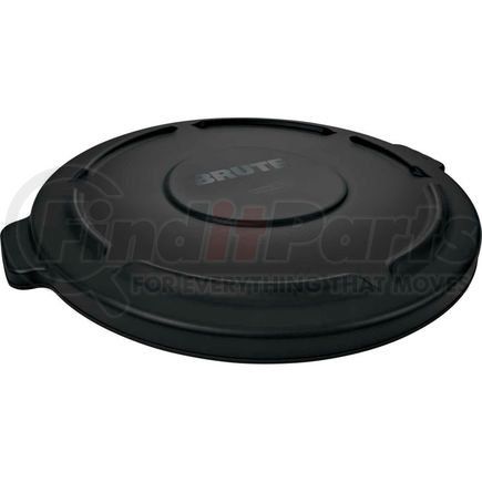 FG264560BLA by RUBBERMAID - Brute&#174; Flat Lid For 44 Gallon Round Trash Container, Black - RCP264560BLA