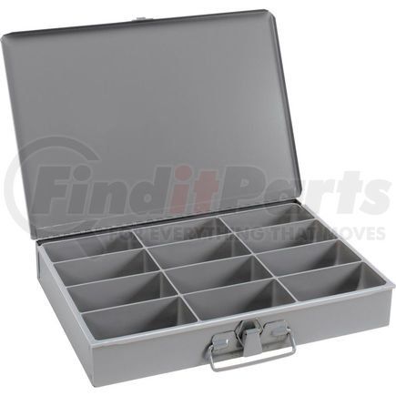 211-95 by DURHAM - Durham Steel Scoop Compartment Box 211-95 - 12 Compartment, 13-3/8x9-1/4x2