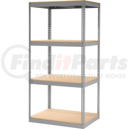 130150 by GLOBAL INDUSTRIAL - Global Industrial&#8482; Record Storage Rack Without Boxes 42"W x 30"D x 84"H - Gray