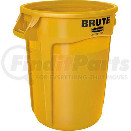 FG263200YEL by RUBBERMAID - Rubbermaid Brute&#174; 2632 Trash Container w/Venting Channels 32 Gallon - Yellow