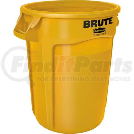 FG263200YEL by RUBBERMAID - Rubbermaid Brute&#174; 2632 Trash Container w/Venting Channels 32 Gallon - Yellow